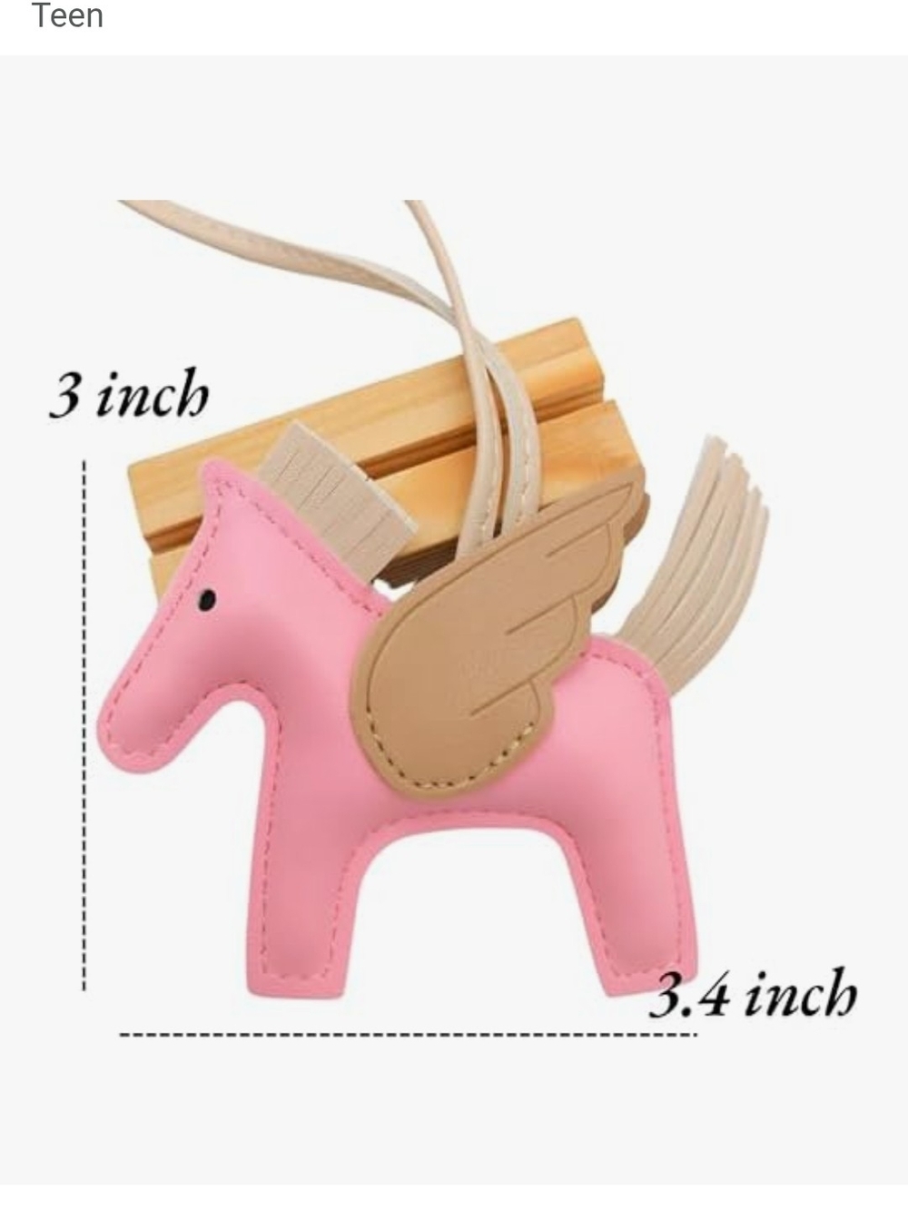 Pink Pegasus Bag Charm